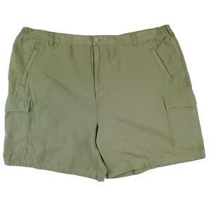 MENS KING SIZE CARGO SHORTS BIG & TALL SIZE 54 INSEAM KINGSIZE GREEN